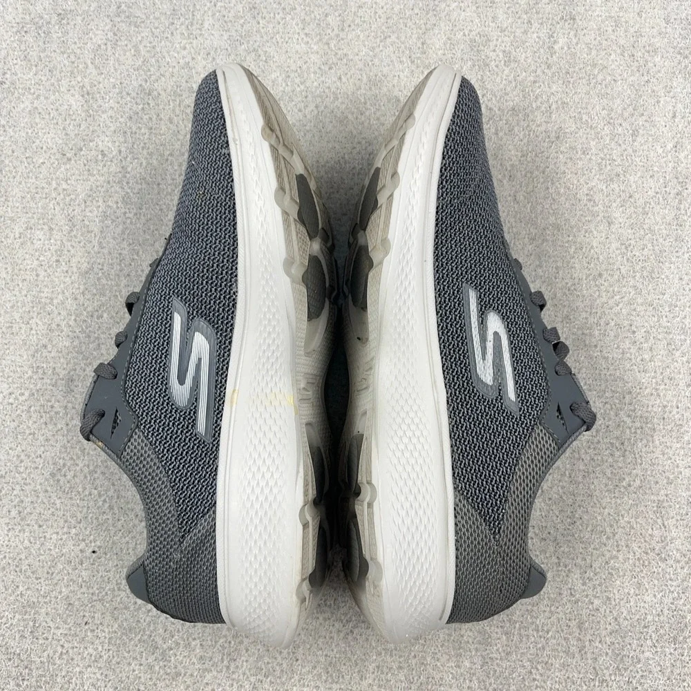 Sketchers Go Walk Shoes Sneakers Size 10 Double Gray Mesh Lace Up